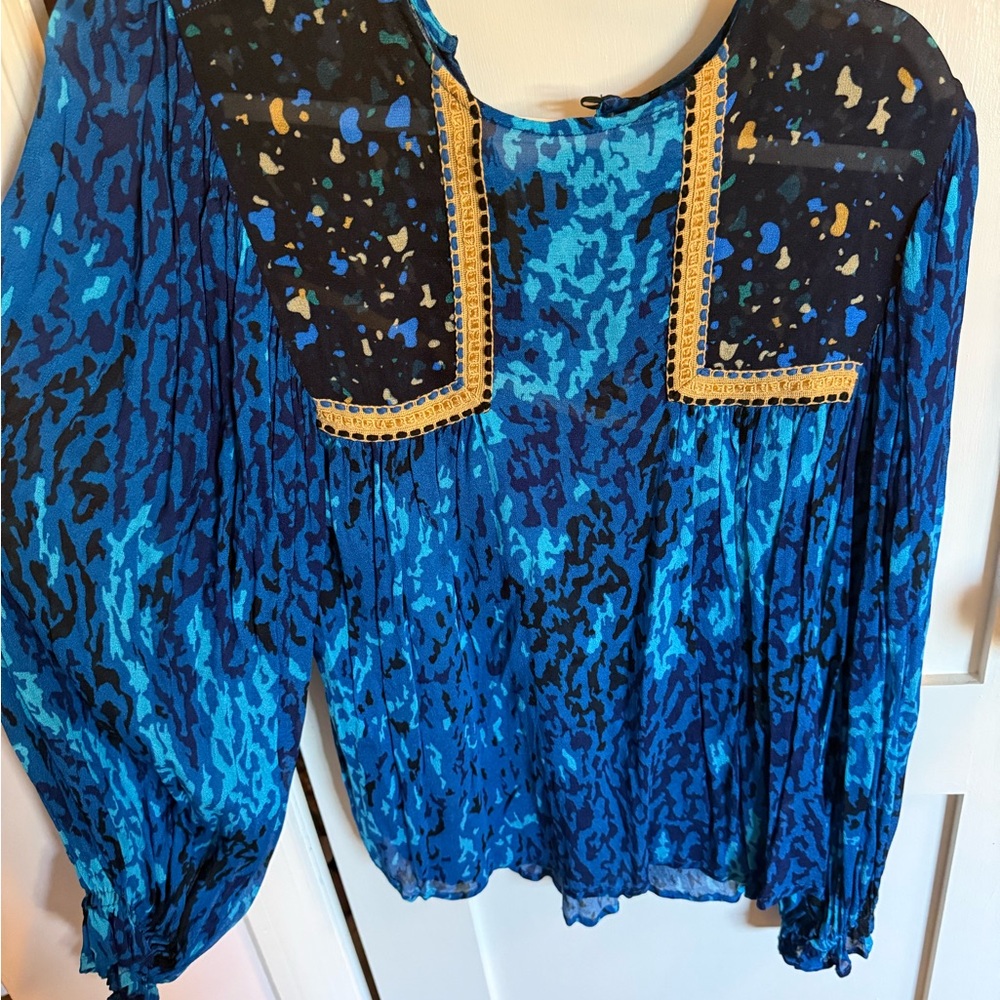 Anthropologie Multicolor Patterned Blouse